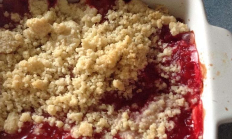 Crumble aux fraises